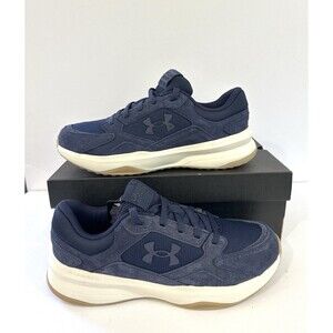 Under Armour UA Edge Suede Men’s  Size 11 Navy Gum Sole Sneakers Comfort